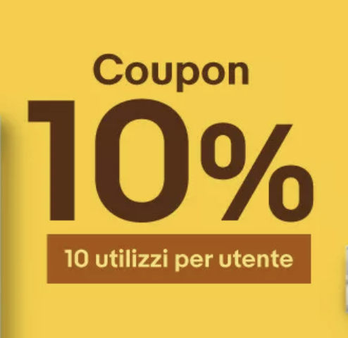EBay: 10% di sconto con coupon PIT10PERTE